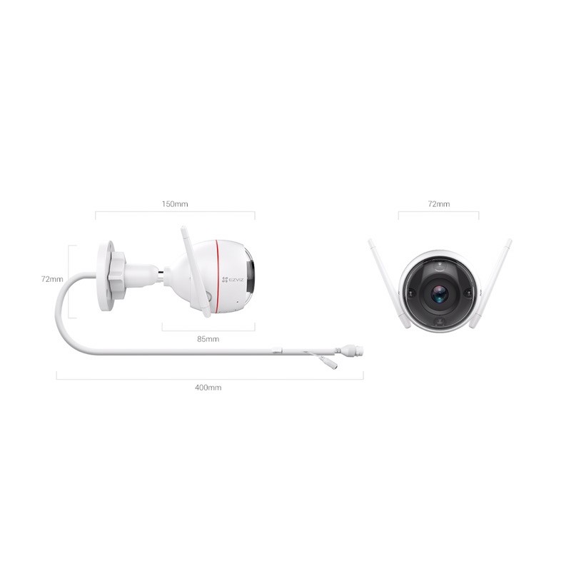 [SALE 10%] Camera IP Kết Nối Wifi Không Dây EZVIZ C3W Pro 4MPx ngoài trời bản mắt kép có màu ban đêm, đàm thoại 2 chiều