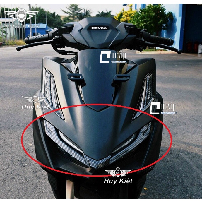 Ốp Viền Đèn Pha ( Mí Mắt) Carbon Vario 160 Đời 2022 - 2023 MS5085