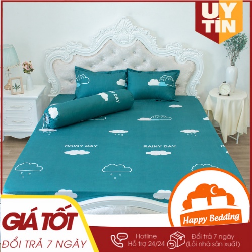 Ga Trải Giường Cotton Poly Nhiều Họa Tiết Mềm Mại Thoáng Mát M2, M4, M6, M8, 2M2  Đủ Kích Thước. Bo Chun Miễn Phí Happy