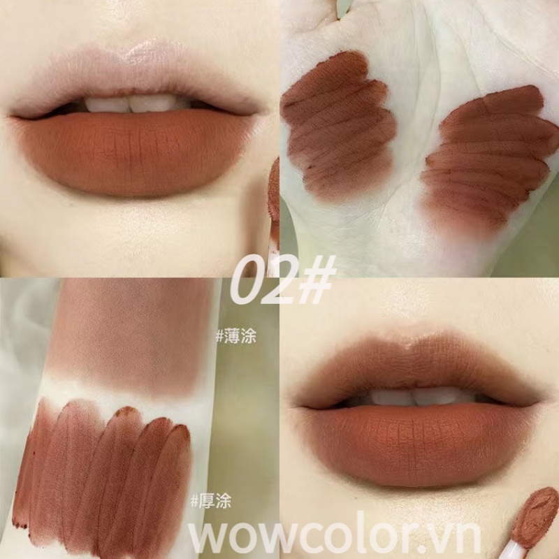 [Hàng mới về] Son môi ZUK kết cấu mờ dưỡng ẩm mềm mại kháng nước trang điểm lâu trôi/Son kem ZUK Màu Nhung Sương Lì Mịn
