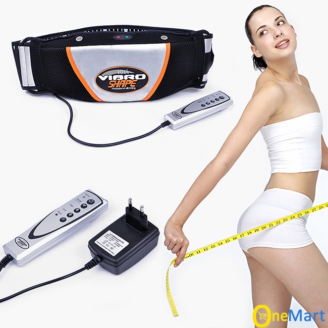 Đai Massage Giảm Mỡ Bụng Nóng &amp; Rung Vibro Shape, Công Nghệ Quấn Nóng, Hiệu Quả Cao