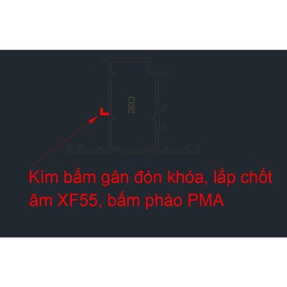 Kìm bấm gân đa năng lắp chốt âm, cắt gân đón khóa xingfa 55, cắt phào pma