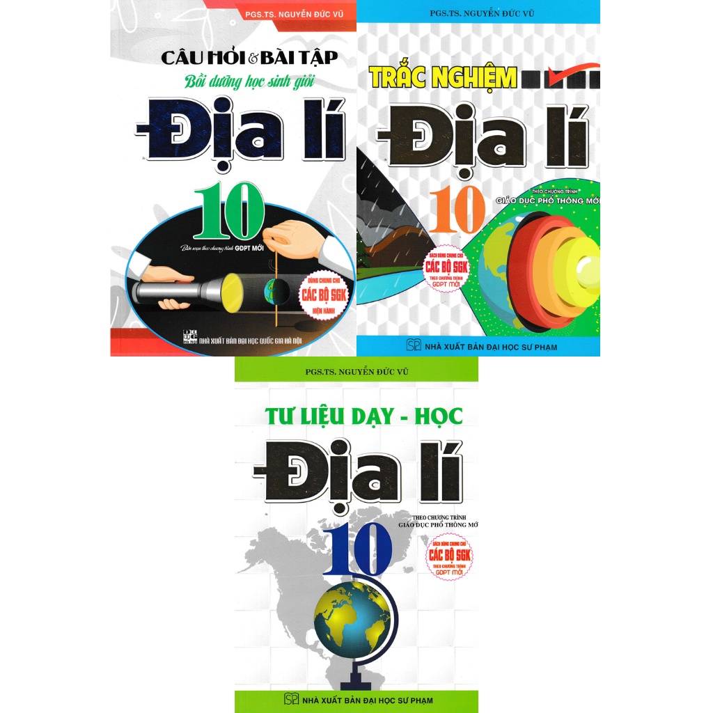 Sách - Combo Học Tốt Địa Lí Lớp 10 (Dùng Chung Cho Các Bộ SGK Theo Chương Trình GDPT Mới) (Bộ 3 Cuốn)