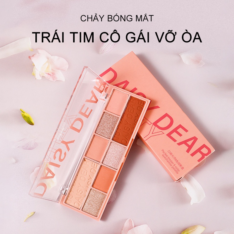 Bảng phấn mắt 8 màu phiên bản Hàn Quốc mới, matte không thấm nước, trang điểm mắt tông đất, lên màu tốt ( PS-YY07)