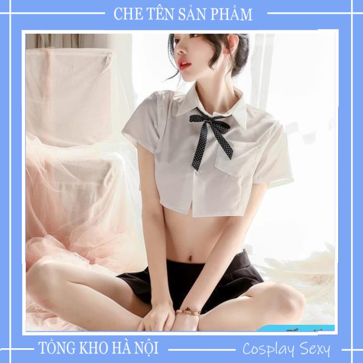 Cosplay Nữ Sinh Sexy Bộ Đồ ngủ Cosplay Anime Học Sinh Nhật Bản Gồm Áo Croptop Và Váy Ngủ Sexy - NS001 TKVN | BigBuy360 - bigbuy360.vn
