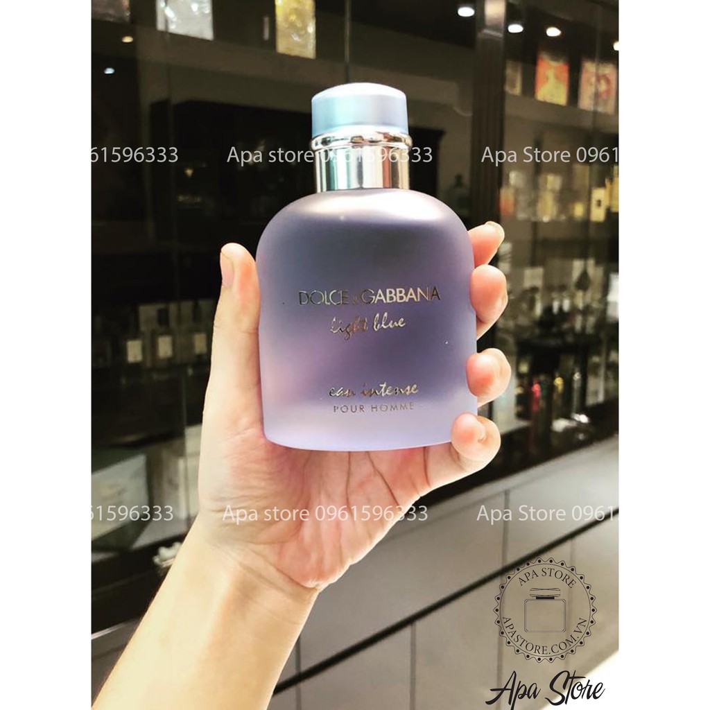 Nước Hoa Nam Dolce Gabbana Light Blue Eau Intense Chai Full