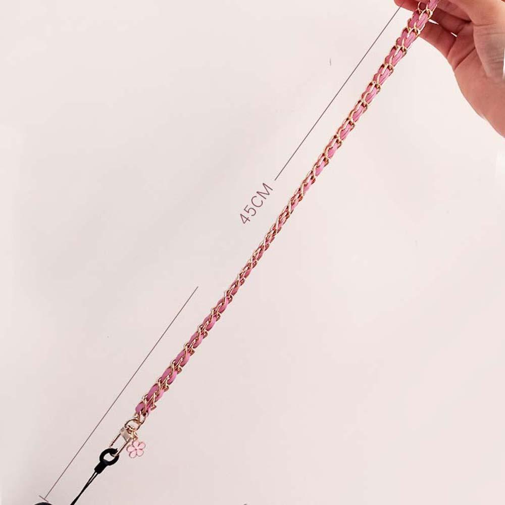 Glees Dây Đeo Cổ Giữ Thẻ ID / Chìa Khóa / Điện Thoại Bằng Kim Loại Họa Tiết Hoa