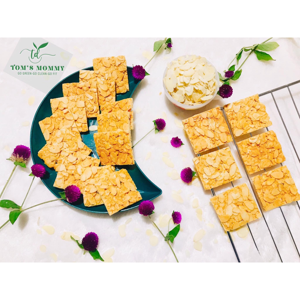 Bánh ngói hạnh nhân 400g ăn kiêng - giòn tan - thơm lừng- giàu dinh dưỡng