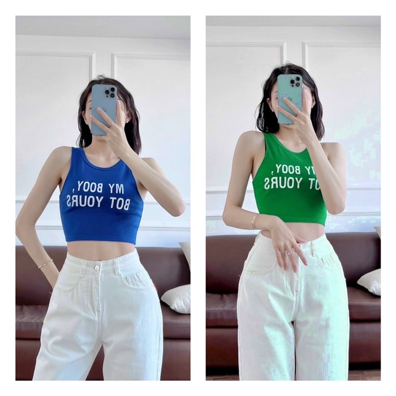 Áo Ba Lỗ Nữ Ôm Body In Chữ MY BODY ⚡ YUMI BÁN SỈ