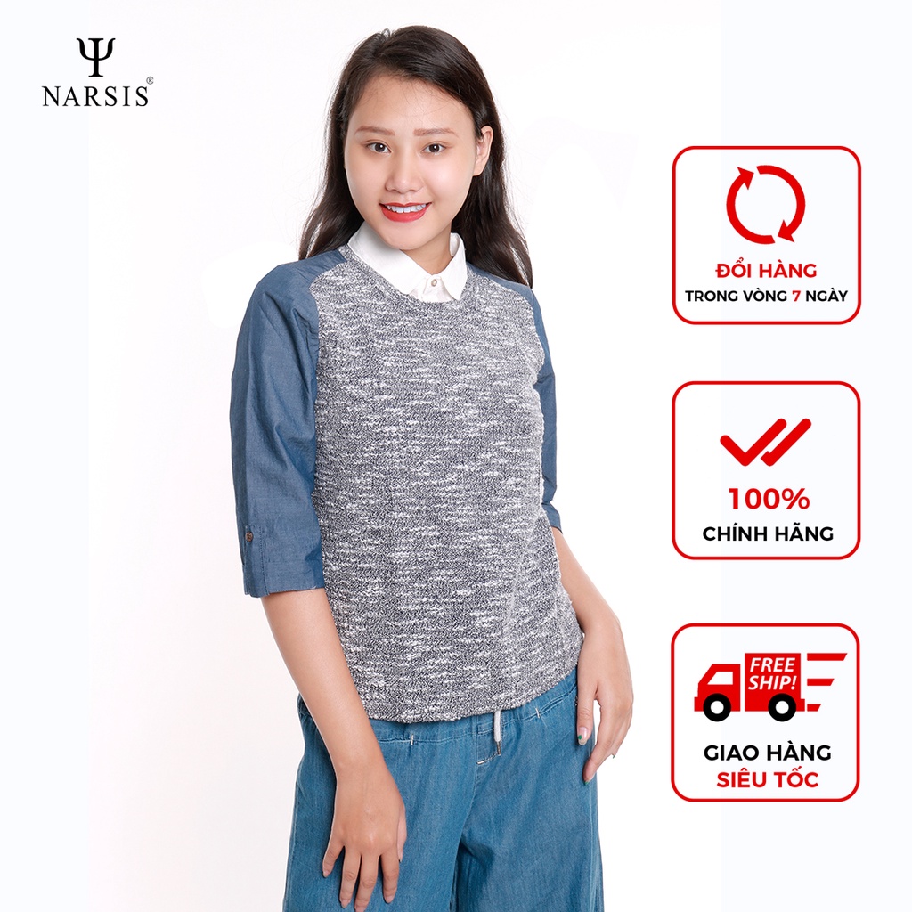 Áo yếm cổ đức tay lỡ L9009 Narsis trẻ trung năng động