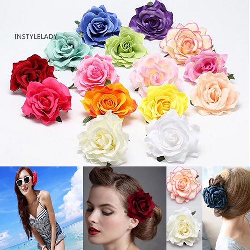 ✌Kẹp Tóc Hoa Hồng Lớn Cho Cô Dâu