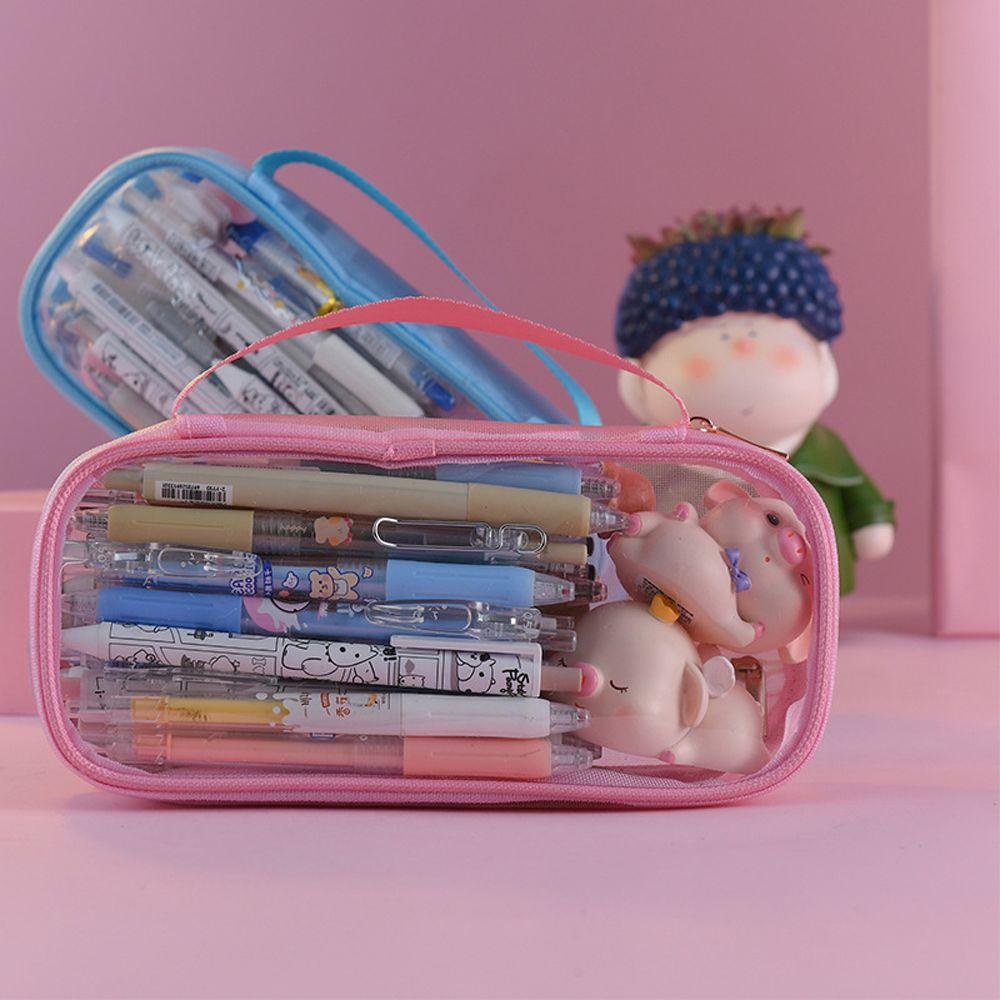 Túi Đựng Bút / Đồ Trang Điểm Đa Năng Sức Chứa Lớn Họa Tiết Hoạt Hình Dễ Thương