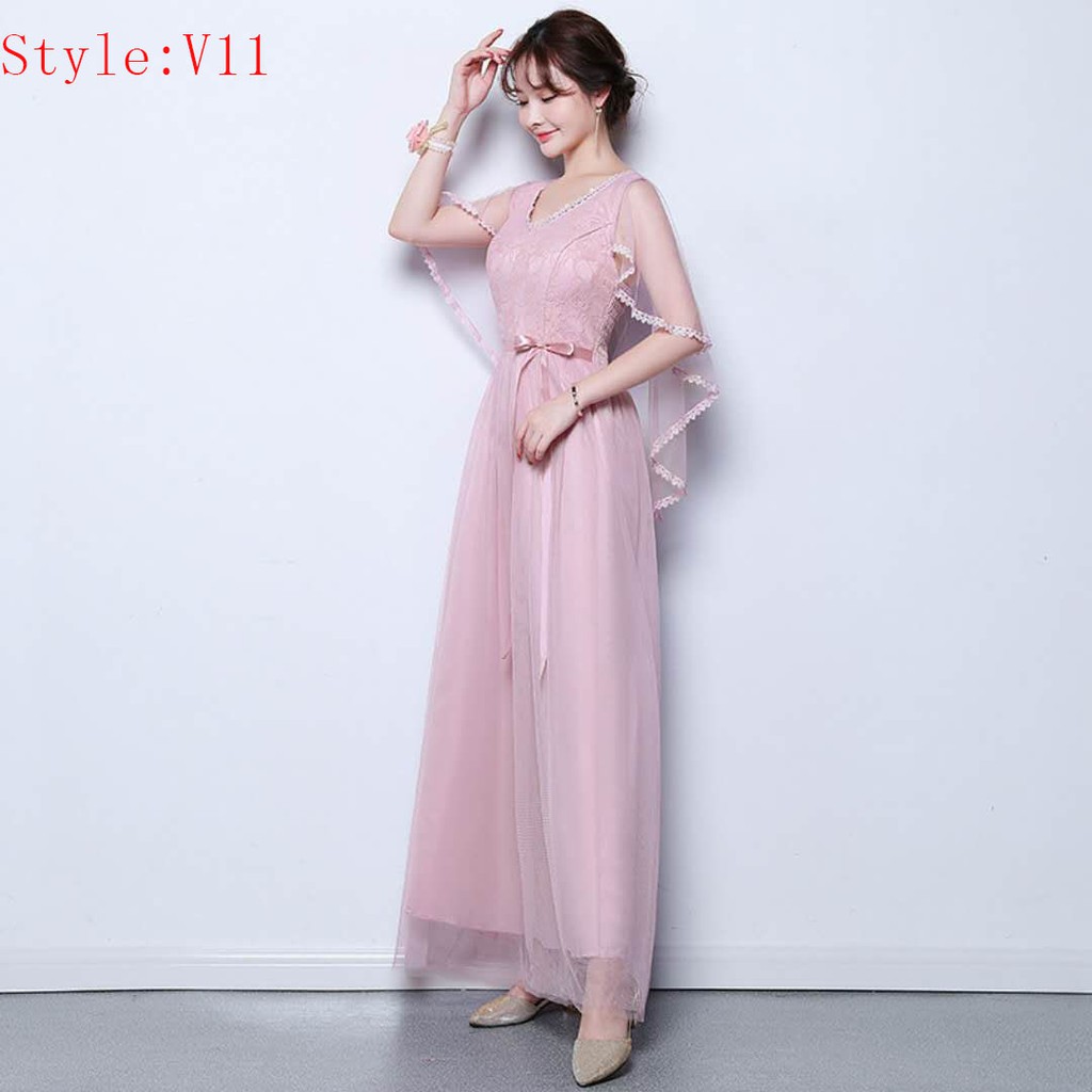 FREESHIP ĐƠN 99K_ Đầm Dự Tiệc Hoạ Tiết Hoa Thanh Lịch ( Màu Hồng ) | BigBuy360 - bigbuy360.vn