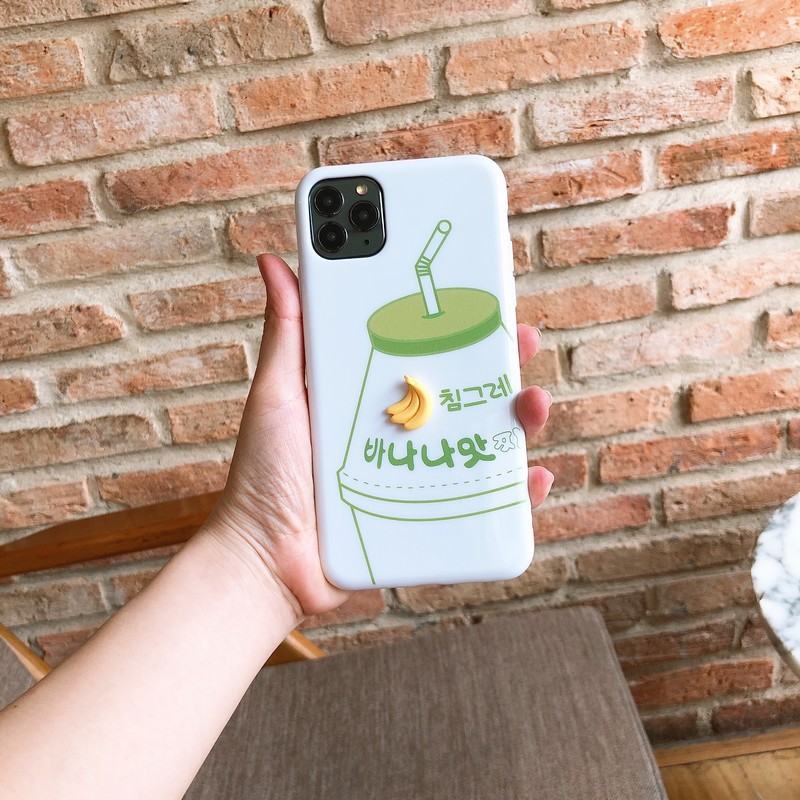 Ốp iPhone họa tiết Yakult Chuối dành cho 7 Plus/8 Plus/X/Xs Max/11/11 Pro Max - Mèo Ú Case