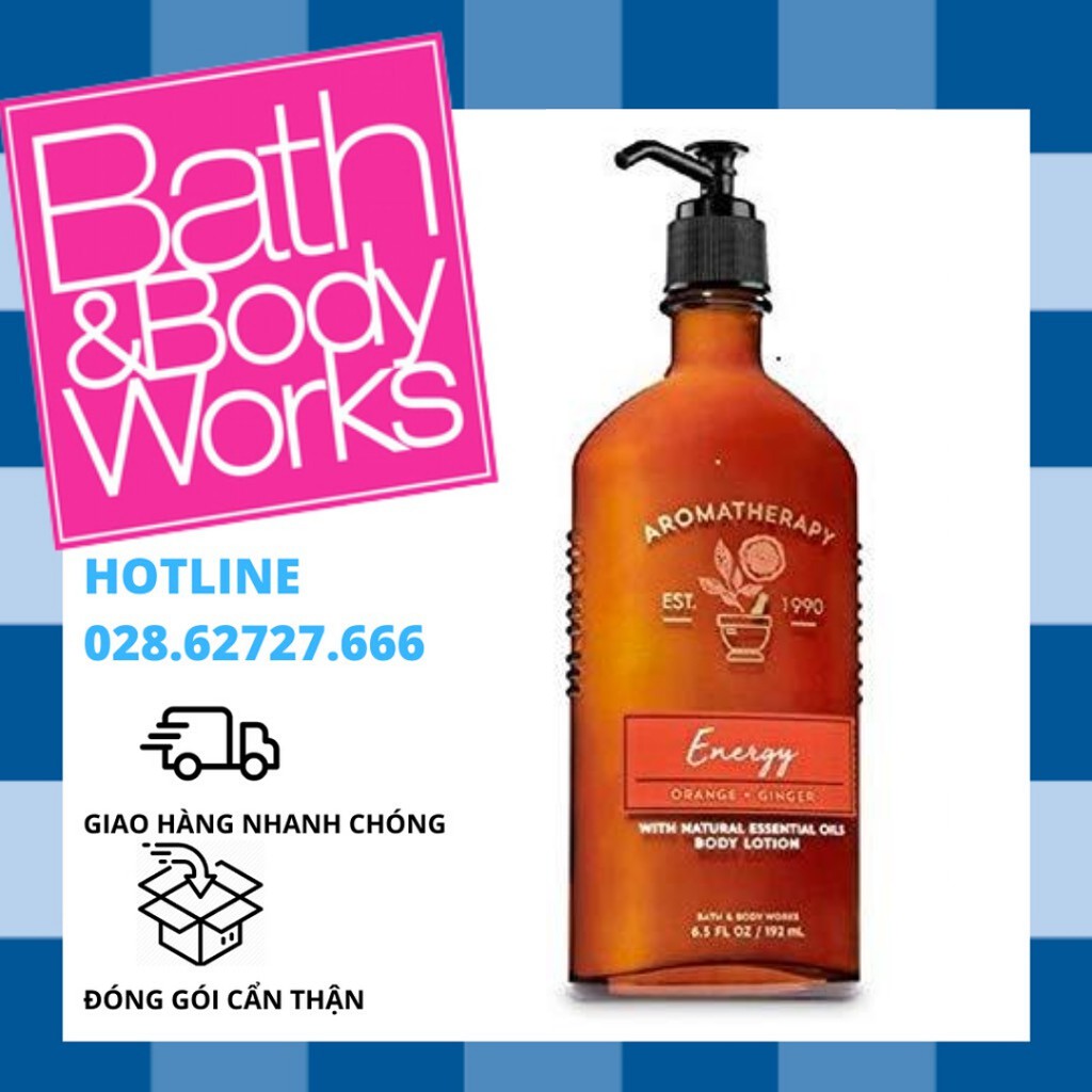 Dưỡng thể Bath and Body Works Aromatheraphy Energy Orange Ginger Body Lotion