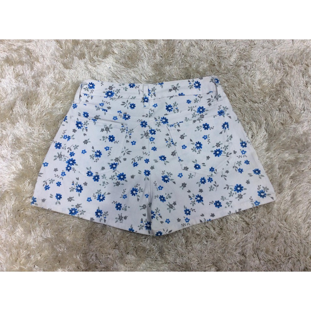 [ Ảnh Thật + Video] Quần short kaki nữ họa tiết màu trắng | BigBuy360 - bigbuy360.vn