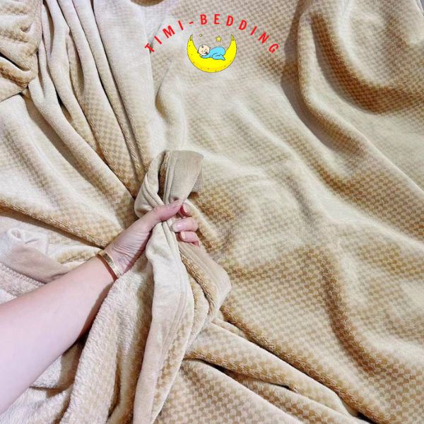 Chăn lông thỏ ultimate đại hàn cao cấm mềm mại kích thước 200 x 230 cm, nặng 1,8kg - Timibedding