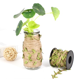 Cuộn 3m dây thừng lá xanh handmade