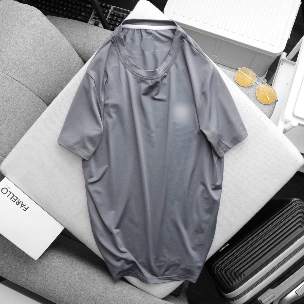 Áo Thun Thể Thao Nam thun lạnh tập gym cổ tròn ngắn tay vải thoáng mát co giãn chuẩn form nhiều màu