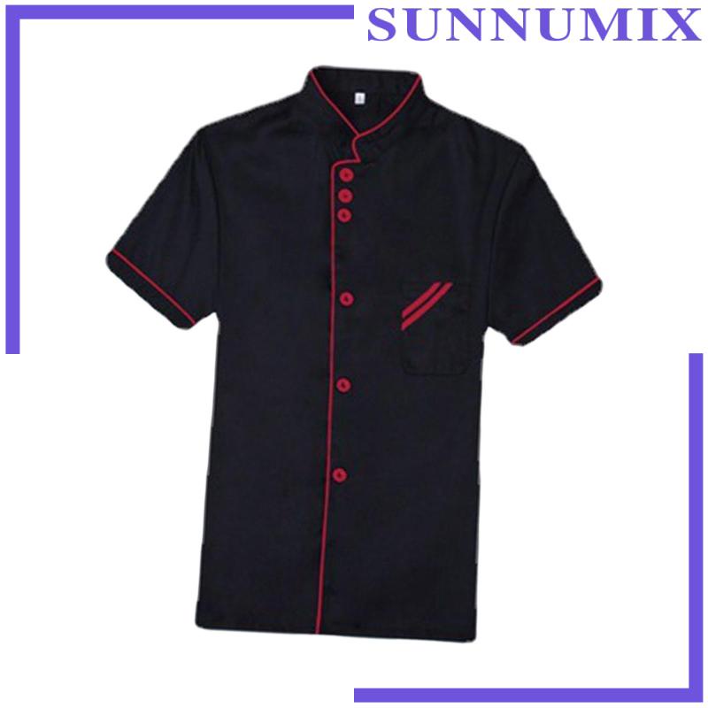 Đồng Phục Đầu Bếp Ngắn Tay Thoáng Khí Cho Quán Cà Phê