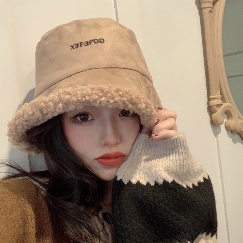 Nón Tai Bèo Giả Lông Cừu Hai Mặt Thời Trang Nhật Hàn Dễ Phối Đồ Cho Nữ