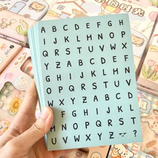 Sticker chữ cái/số dán trang trí