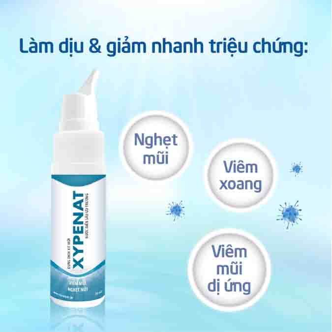 Xịt mũi XYPENAT - Dành cho người nghẹt mũi, viêm xoang, viêm mũi dị ứng.