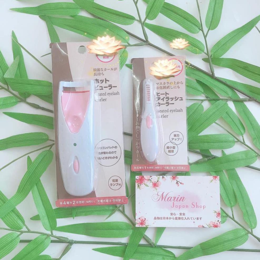 (Hàng Nhật ) Máy uốn cong mi bằng nhiệt nóng lên Mini Heated Eyelash Curler  hàng nội địa Nhật Bản