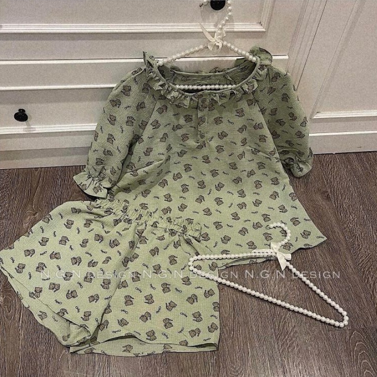 Sét mèo xanh cổ bèo chun