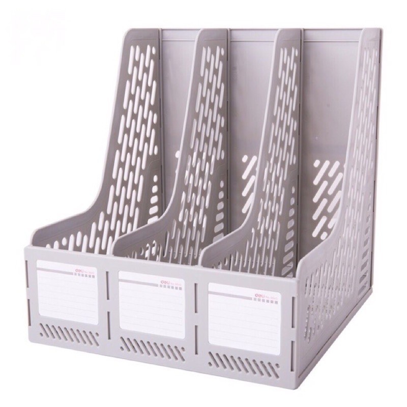 Khay tài Liệu nhựa 3/4/5ngăn Deli 9845