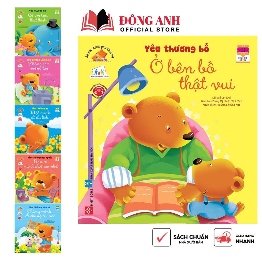 Sách - Bộ 6 cuốn Bé Học Cách Yêu Thương dành cho trẻ em từ 3-9 tuổi