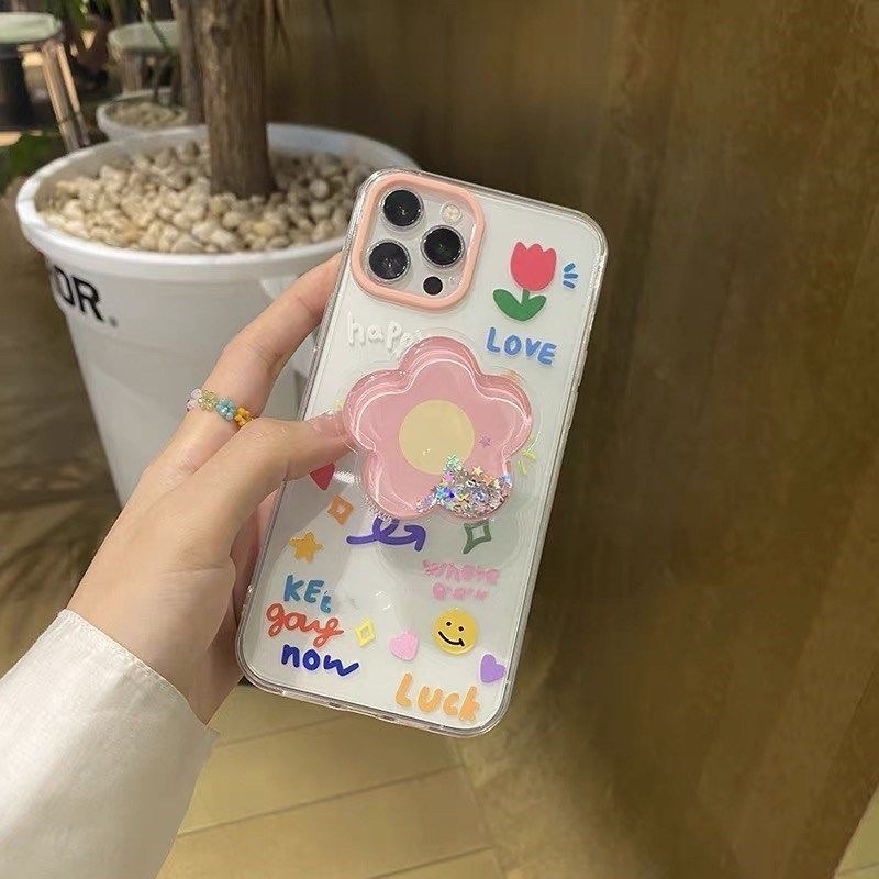 Ốp Iphone Happy + giá đỡ 13 Pro Max/13/13 Pro/12 Pro Max/12/212 Pro/11 Pro Max/11/Xs Max/X/Xs/8 Plus/7 Plus