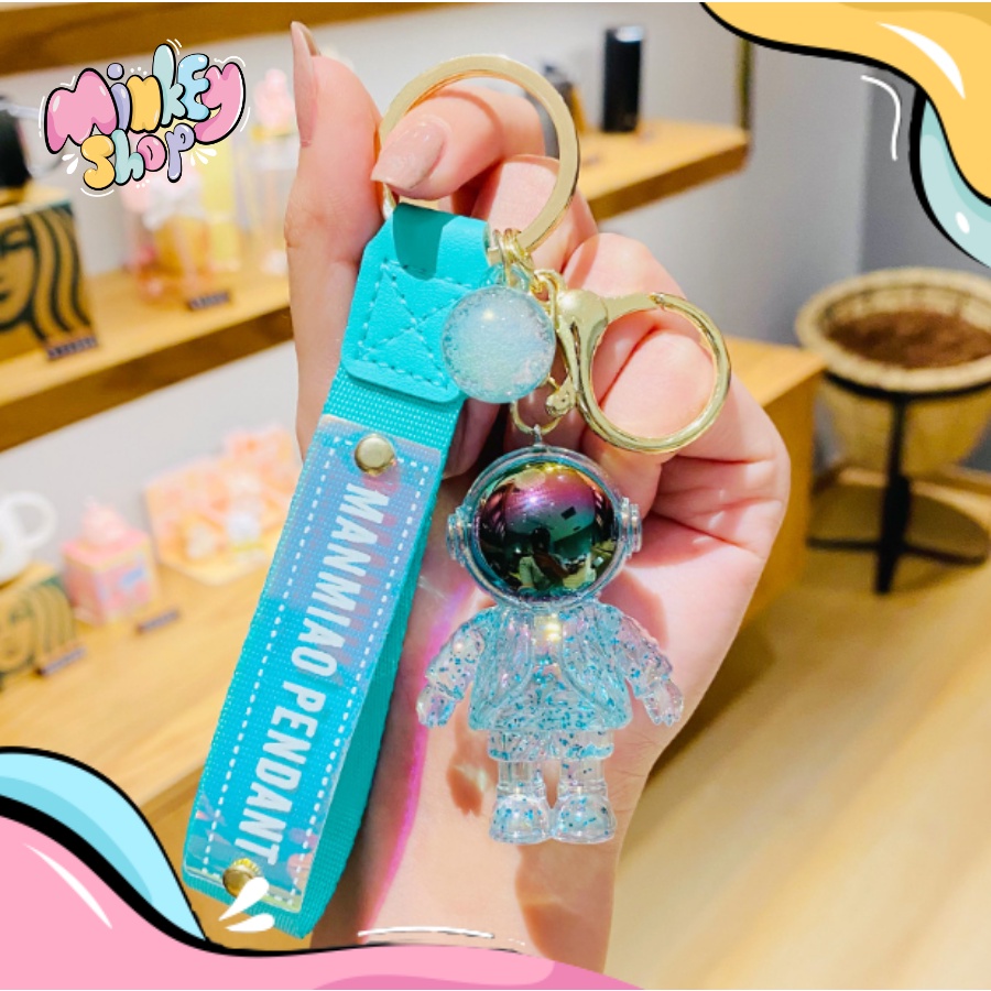 Móc Khóa Đẹp Hình Phi Hành Gia Trong Cute phụ kiện Túi Xách dễ thương -Minkey