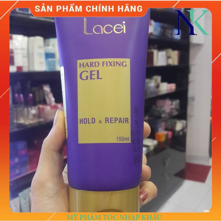 GEL TẠO KIỂU TÓC LACEI HARD FIXING HOLD &amp; REPAIR 150ML