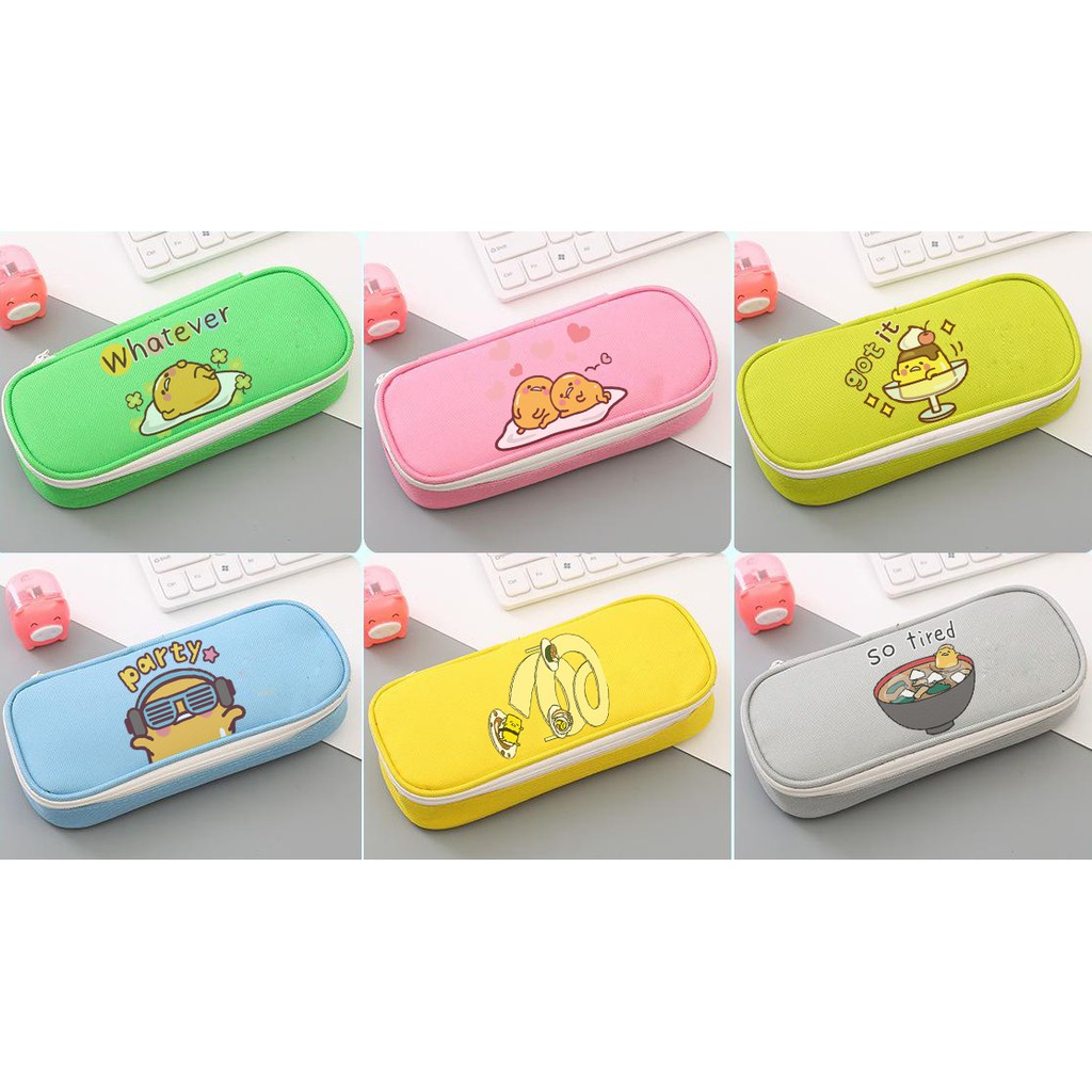 Hộp bút trứng lười nhiều ngăn HB2N31 hộp bút gudetama cute hộp bút dễ thương