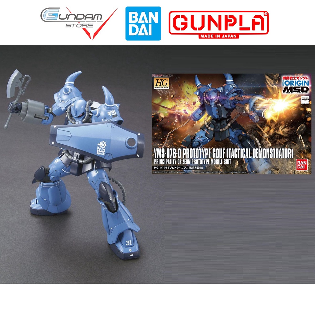 Mô Hình Gundam HG Prototype Gouf The Origin Bandai Đồ Chơi Lắp Ráp Anime Nhật