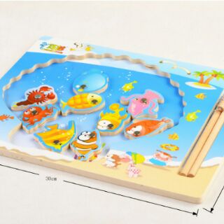 Bộ Đồ Chơi gỗ Nam châm Câu Cá cho bé