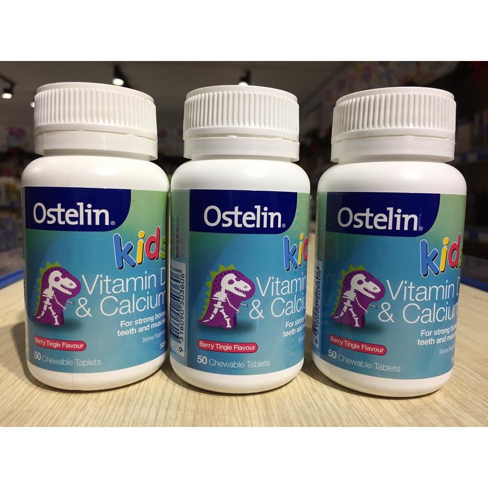 Vitamin D và Calcium Ostelin Kids