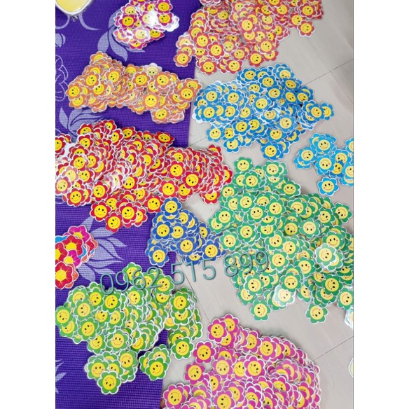 Sét 20 Hoa mặt cười  5cm