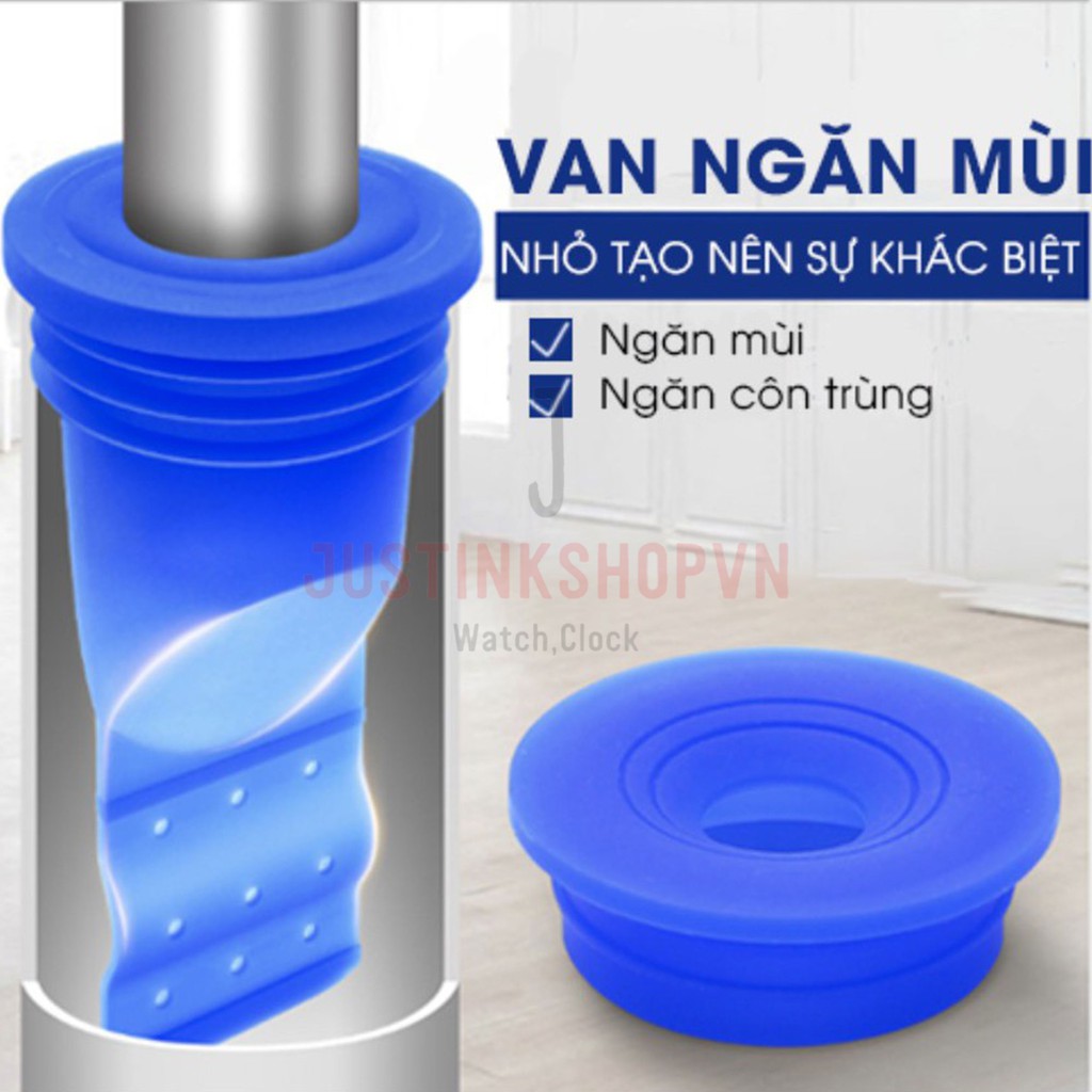 Bộ van ngăn mùi hôi cống bịt cống ngăn côn trùng công nghệ Nhật đường kính 4cm có thể co giãn - JLVQ-4468-BVNM