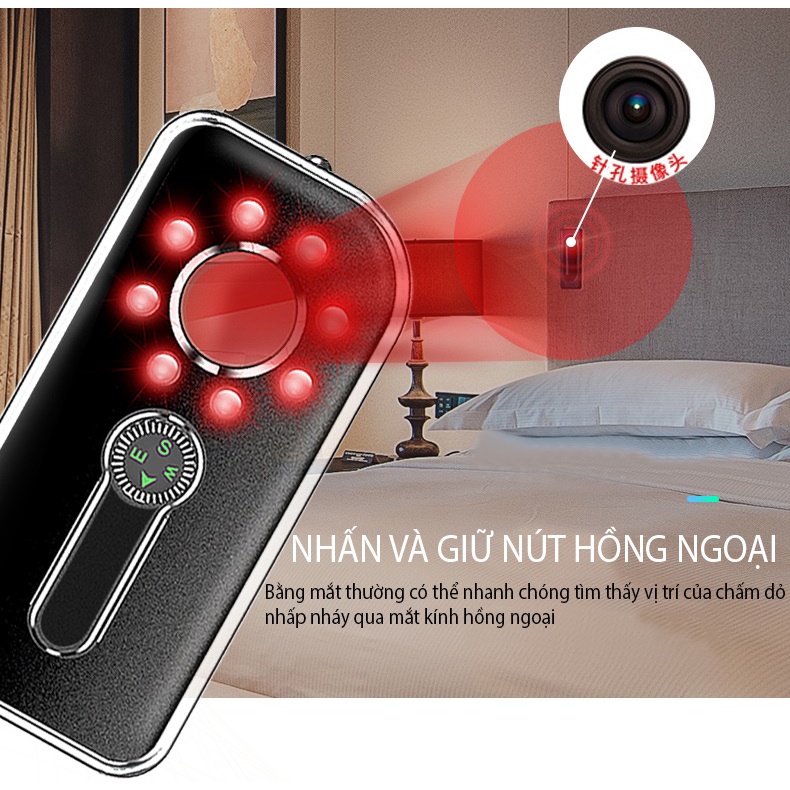 Máy Dò Camera Quay Trộm, Còi Báo Động Chống Trộm, Dò Tiền Giả Cao Cấp K300