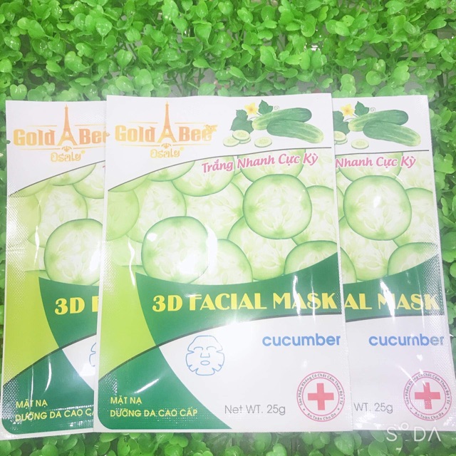 COMBO 3 MIẾNG MẶT NẠ DƯỠNG DA CAO CẤP DƯA LEO