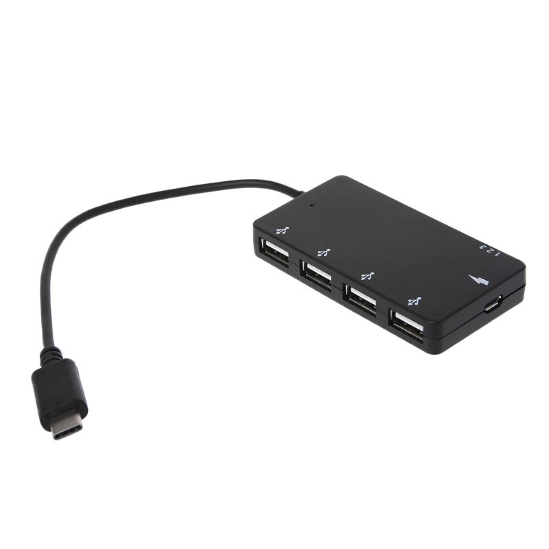 Bộ Chia 4 Cổng Usb Loại C Otg Cho Điện Thoại Thông Minh / Máy Tính Bảng / Pc / Macbook