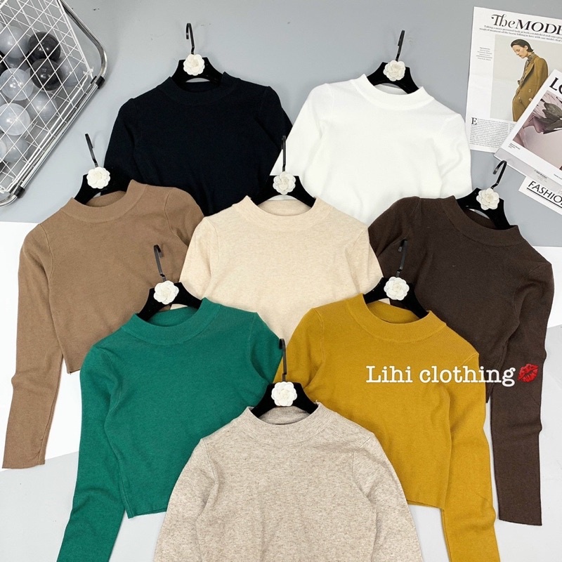 BÁN SỈ ÁO LEN LÔNG THỎ CROPTOP QC CHO NỮ | BigBuy360 - bigbuy360.vn