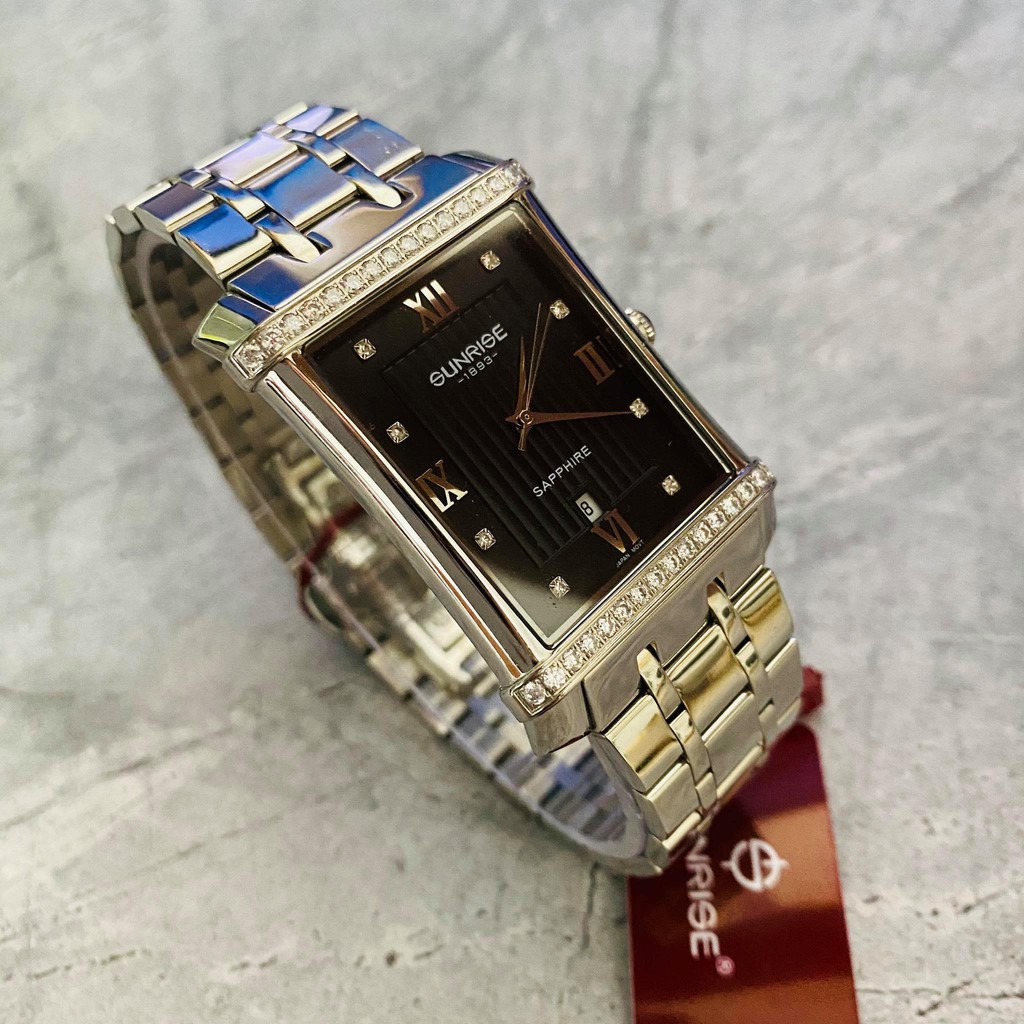 Đồng hồ Sunrise nam chính hãng Nhật Bản m1238AA.D.D - kính saphire chống trầy - chốn