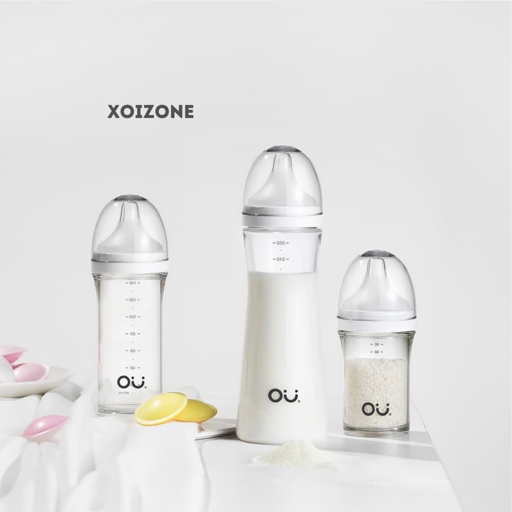 Bình sữa OUWISH Chính hãng Hàn Quốc 140ml/260ml và lẻ 1 núm ti Ouwish cho bé