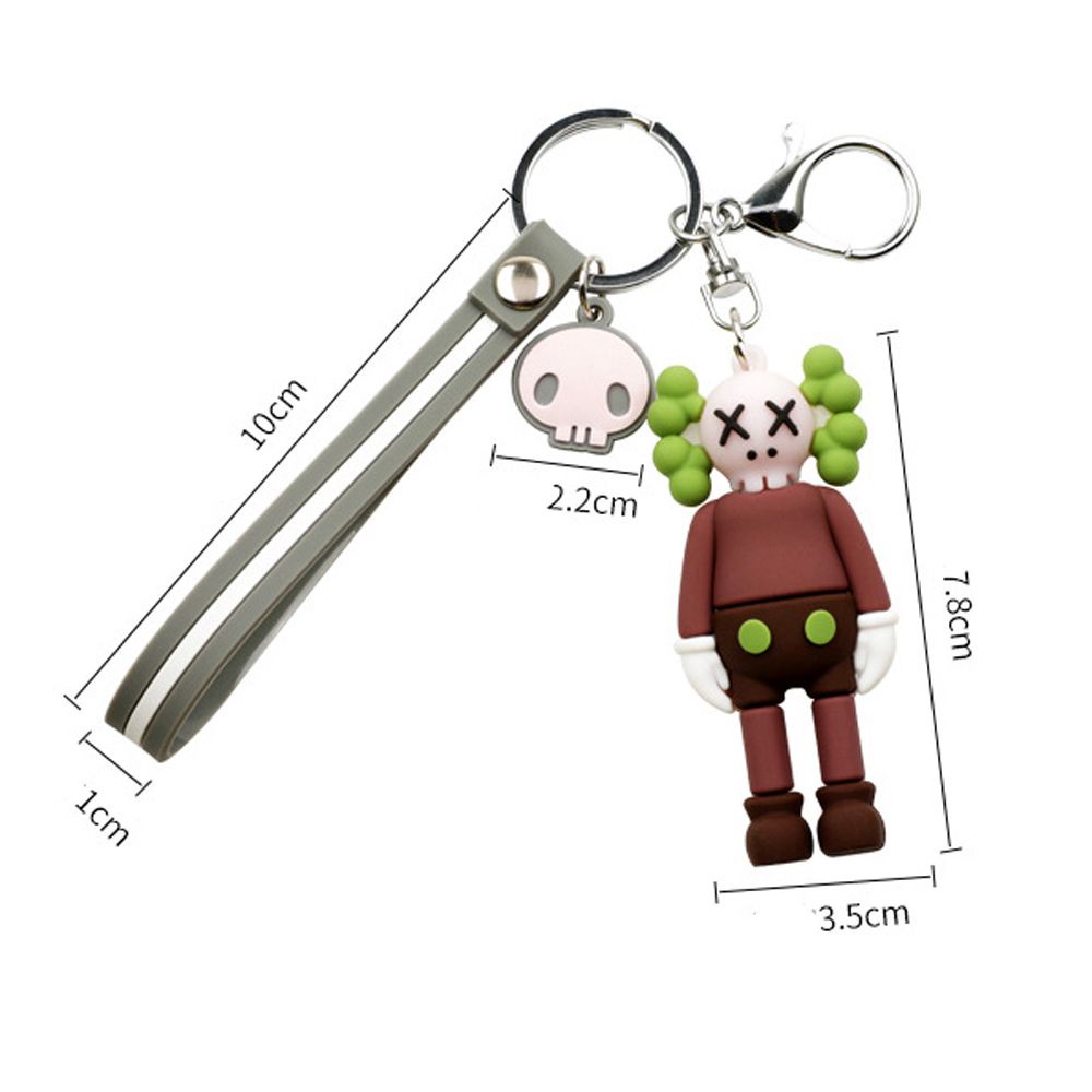 Móc Chìa Khóa Bằng Pvc Hình Gấu Hoạt Hình Nhiều Màu Sáng Tạo Cho Nữ