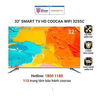 [Mã ELCOODEC giảm 5% đơn 3TR] Smart TV HD Coocaa 32 inch Wifi - Tràn viền - Model 32S5C - Miễn phí lắp đặt