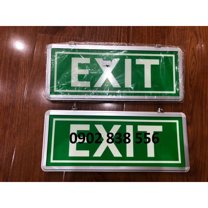 Đèn dạ quang exit thoát hiểm - hình thật -hàng sẵn