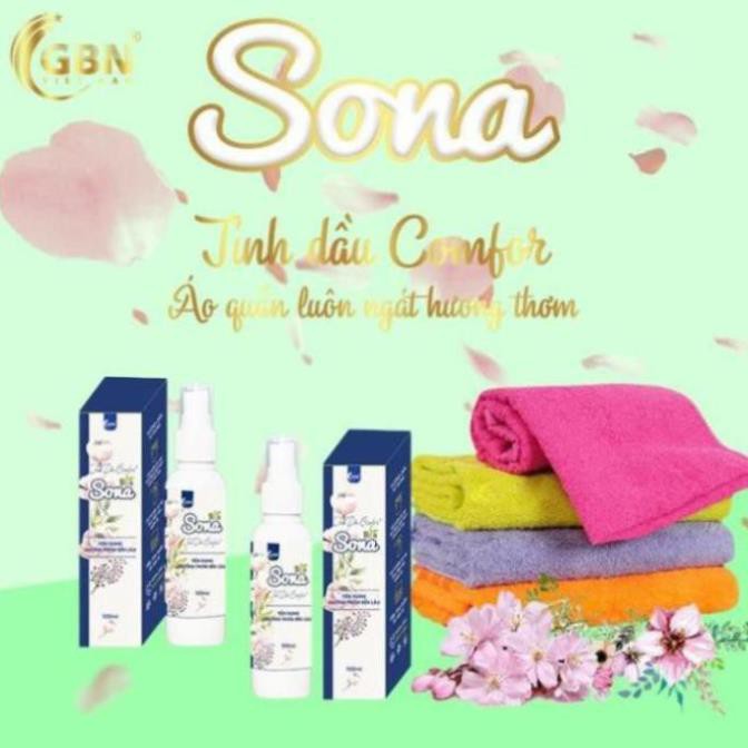 Nước Xịt Xả Vải Khô SoNa - Hương nước hoa Comfort 100ml